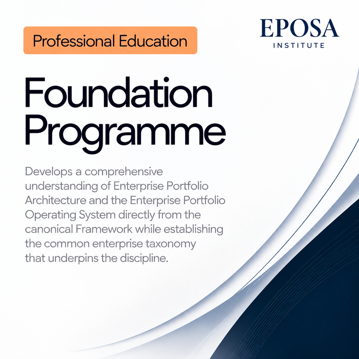 Professional Education Series |  Foundation