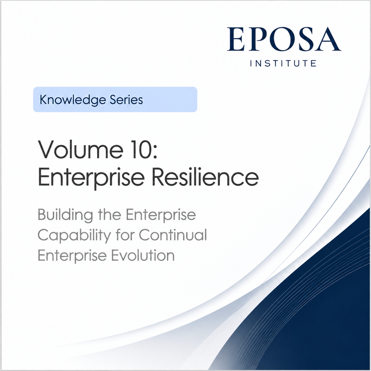 Volume 10 Enterprise Resilience